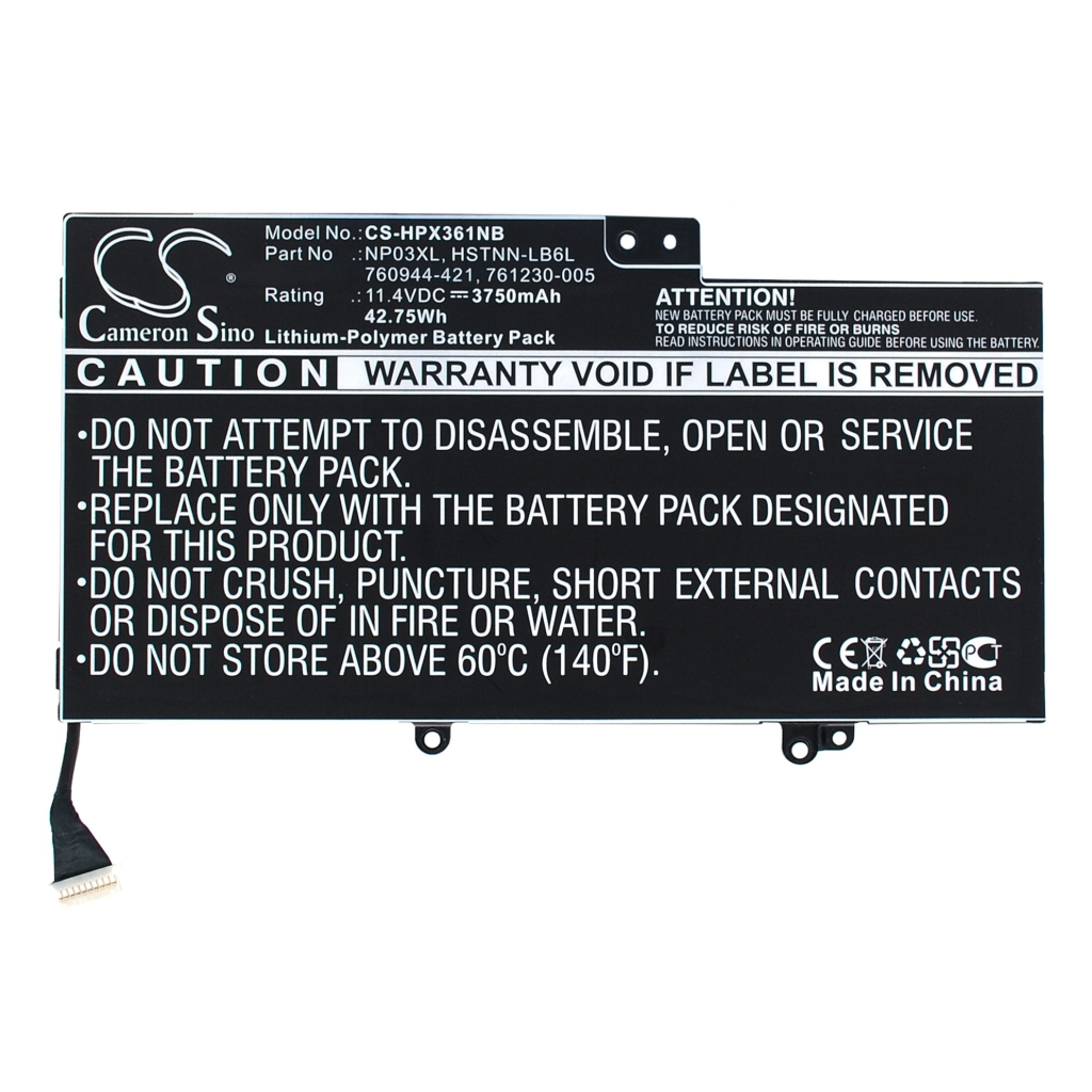 Notebook battery HP Pavilion 13-A041CA (CS-HPX361NB)