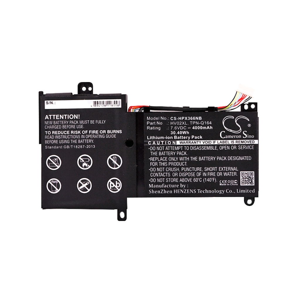 Notebook battery HP Pavilion x360 11-k047tu (CS-HPX366NB)