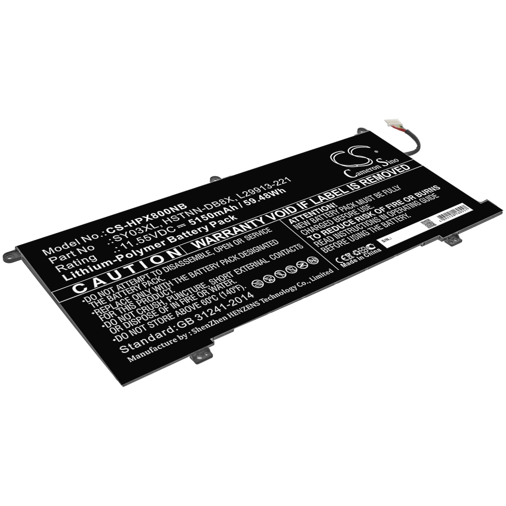 Notebook battery HP CS-HPX800NB