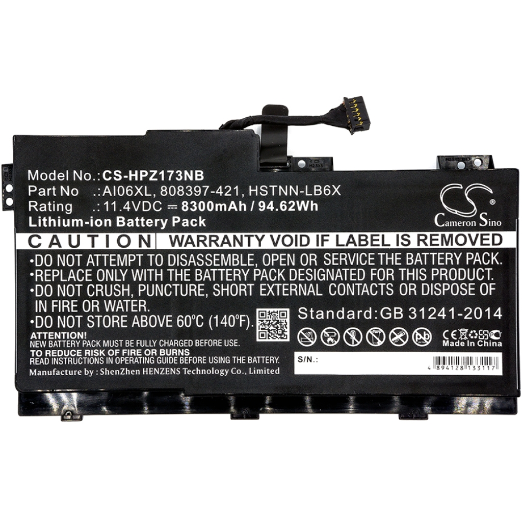 Notebook battery HP CS-HPZ173NB