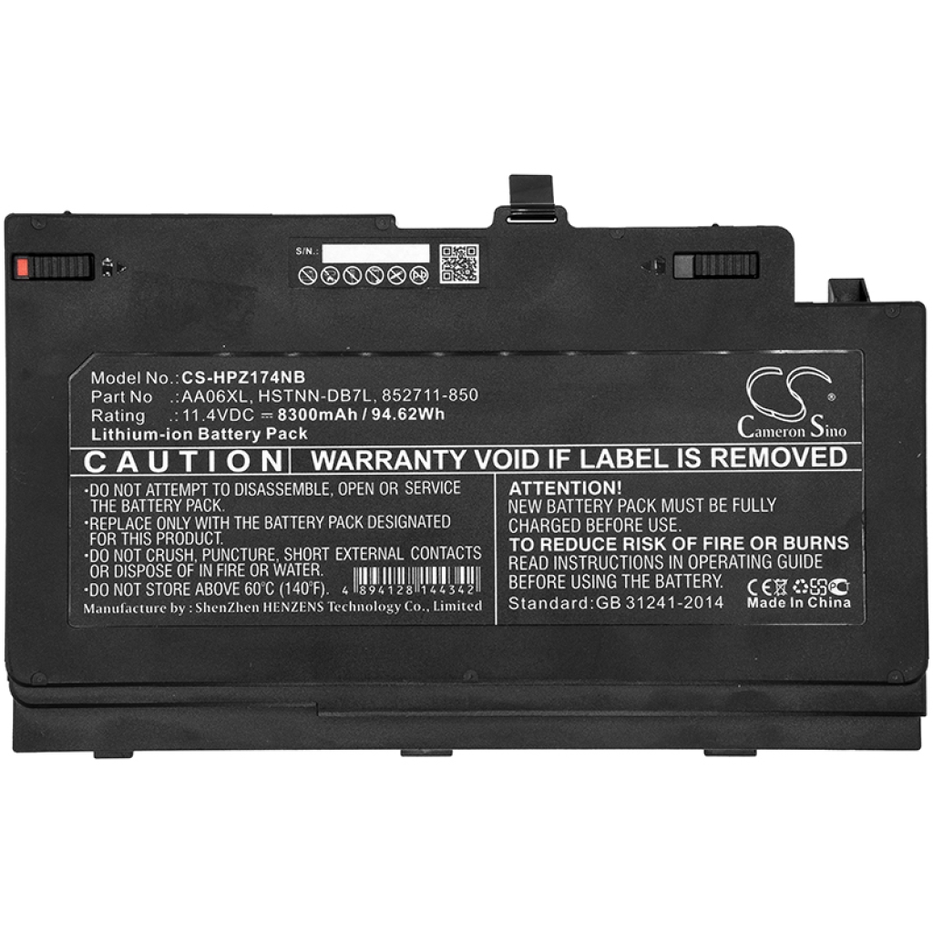 Battery Replaces 852527-222