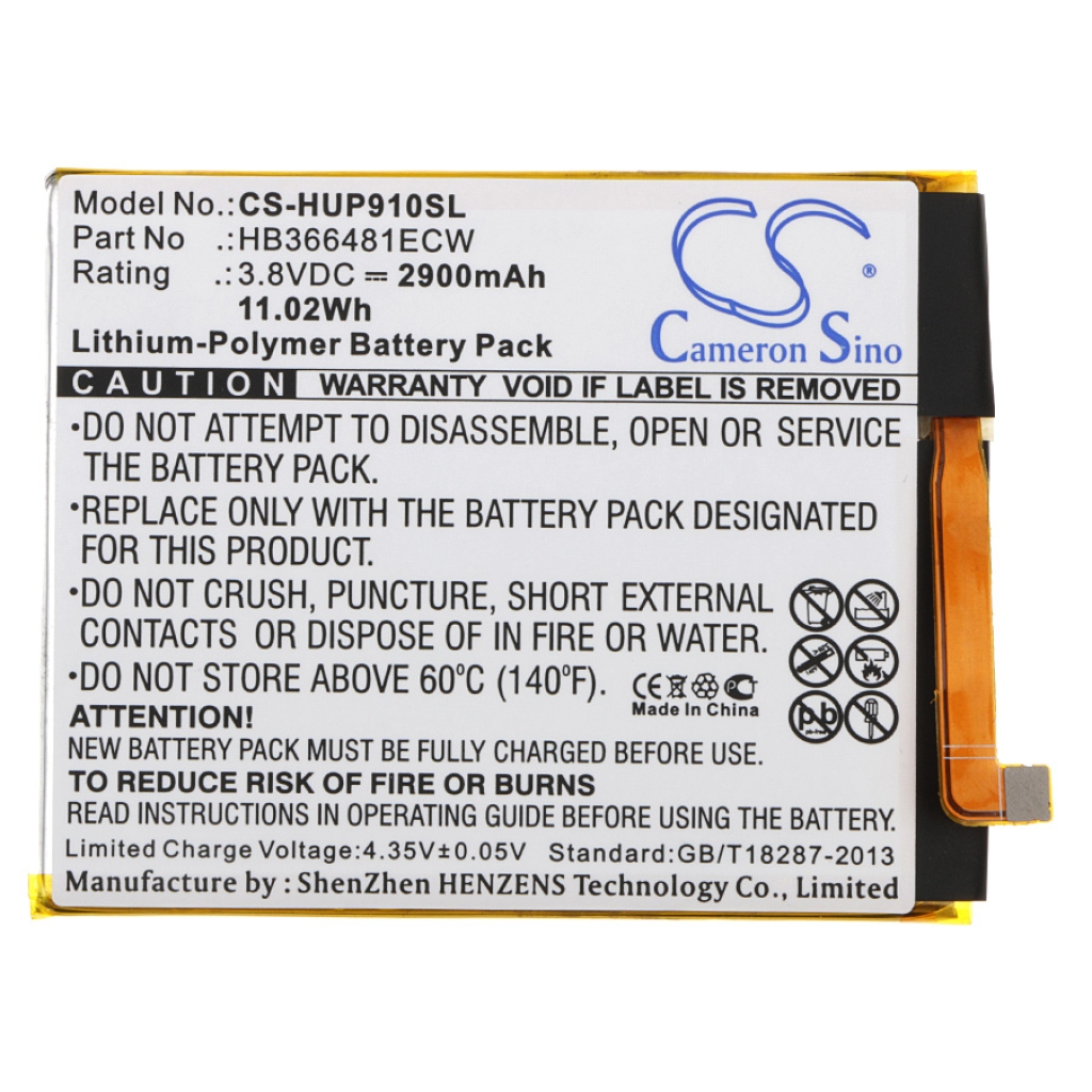 Mobile Phone Battery Huawei WAS-L2 (CS-HUP910SL)