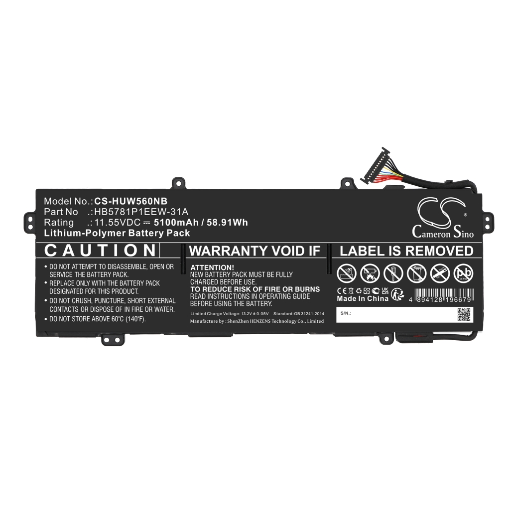 Notebook battery Huawei HVY-WAP9W (CS-HUW560NB)