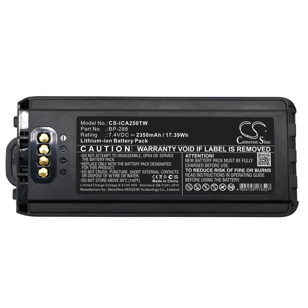 Two-Way Radio Battery Icom CS-ICA250TW