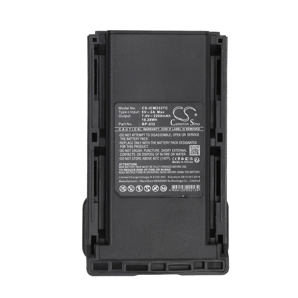 Two-Way Radio Battery Icom CS-ICM233TC