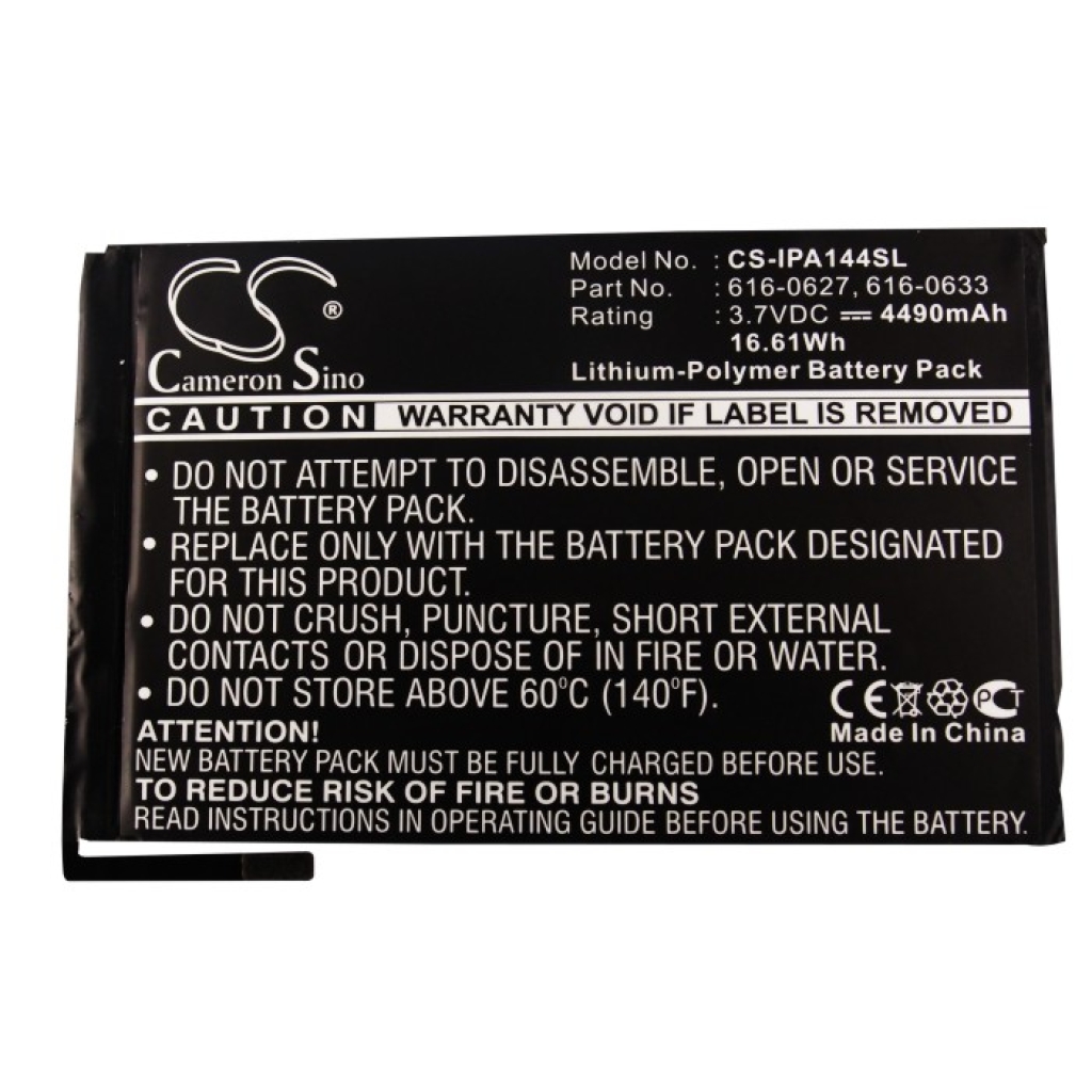 Tablet Battery Apple MD532LL/A (CS-IPA144SL)