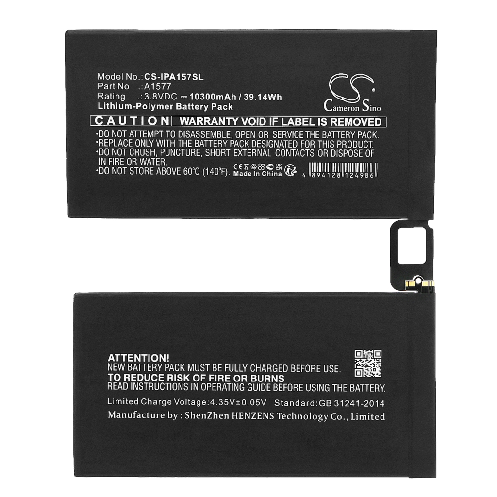 Tablet Battery Apple CS-IPA157SL