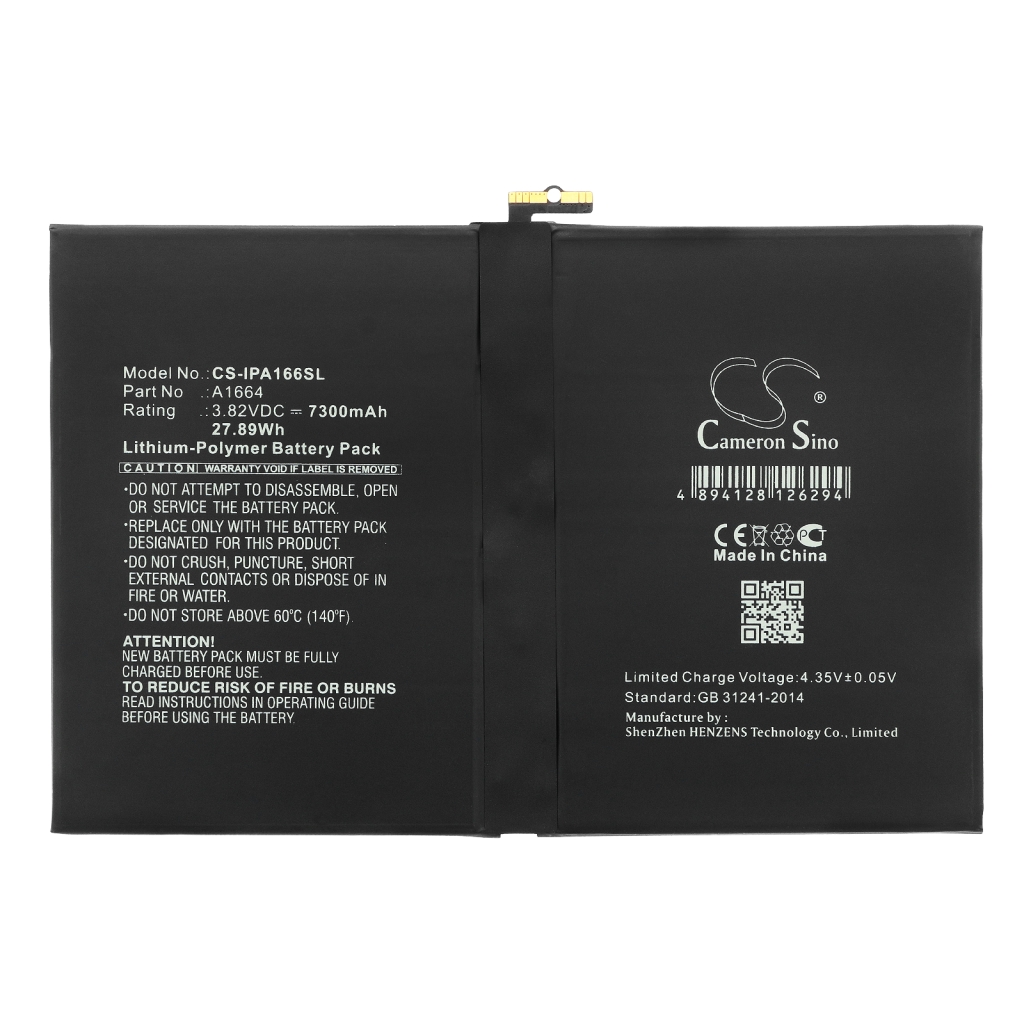 Tablet Battery Apple iPad Pro 9.7 (CS-IPA166SL)