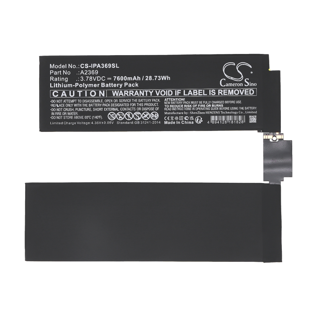 Tablet Battery Apple A2459 (CS-IPA369SL)