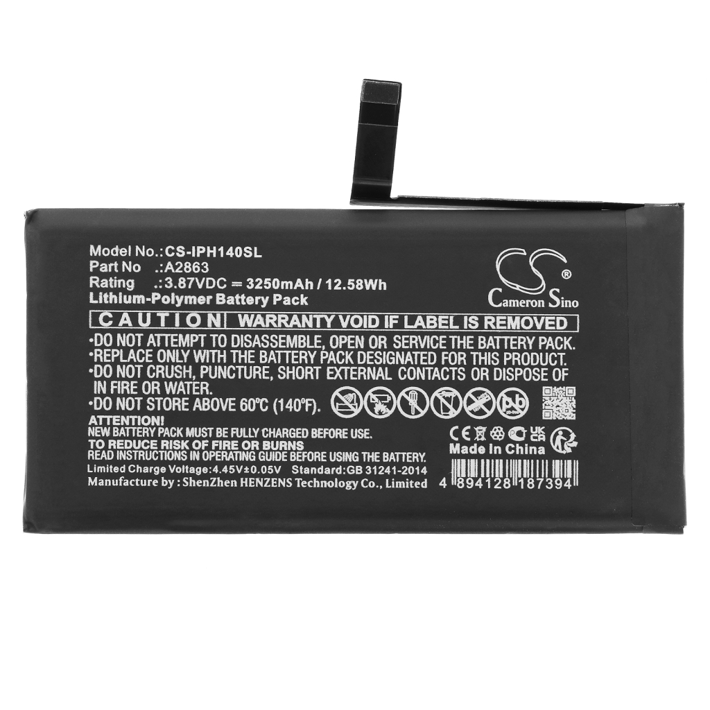 Mobile Phone Battery Apple CS-IPH140SL