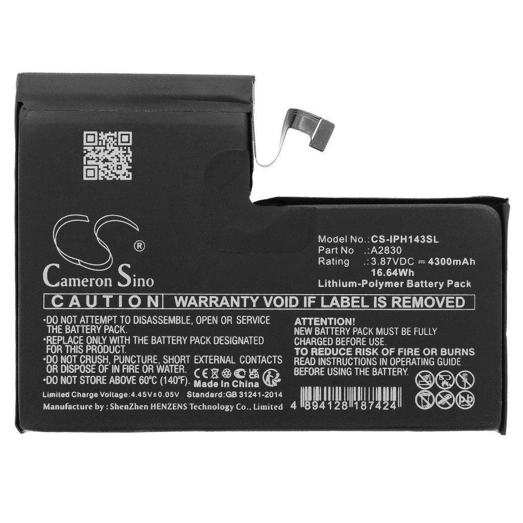 Mobile Phone Battery Apple CS-IPH143SL
