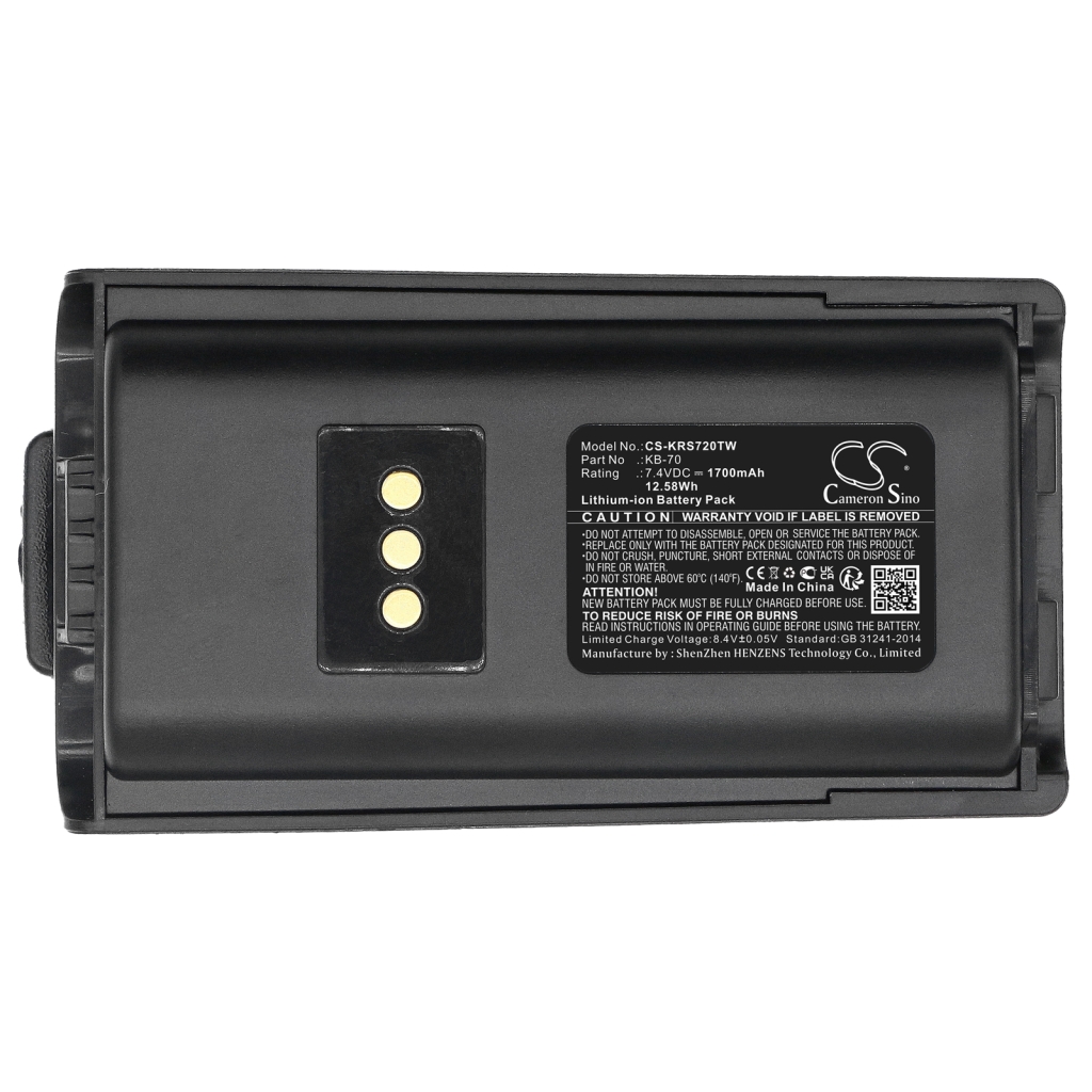 Two-Way Radio Battery Kirisun CS-KRS720TW