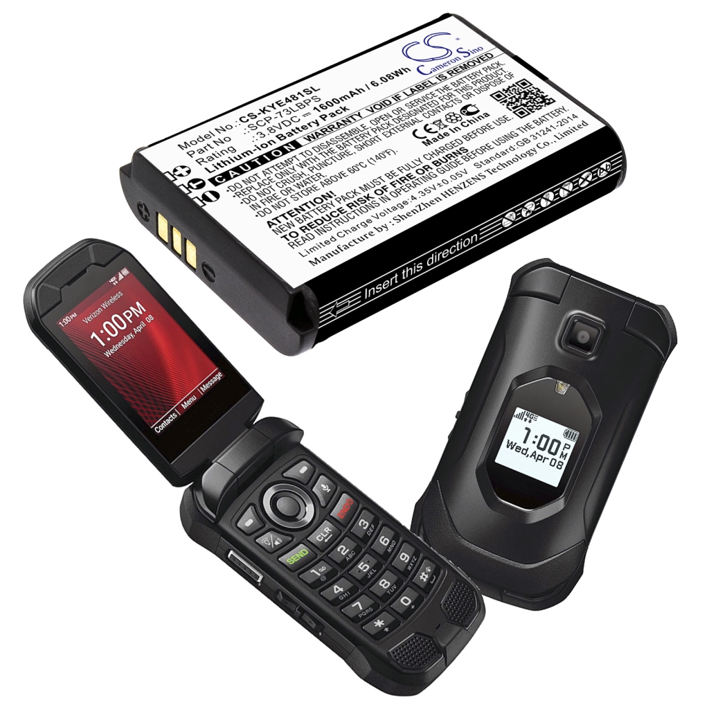 Mobiltelefon akkumulátorok Kyocera CS-KYE481SL