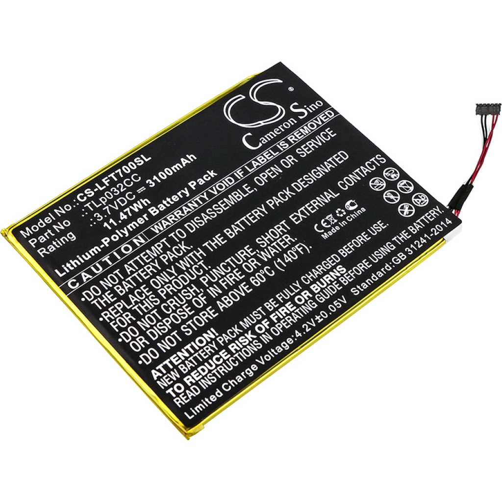 Tablet Battery Alcatel One Touch Pixi 8 8.0 3G (CS-LFT700SL)