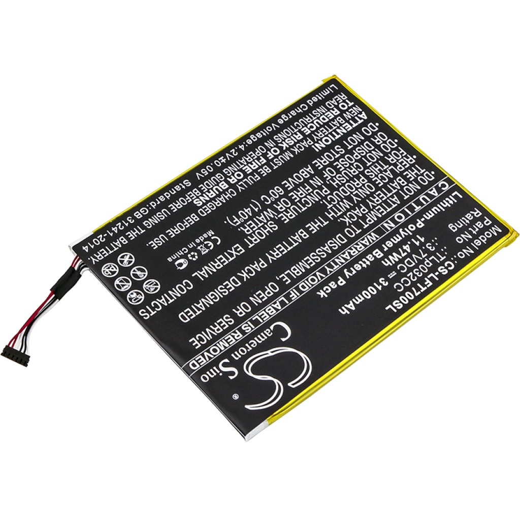 Tablet Battery Alcatel 9005X (CS-LFT700SL)