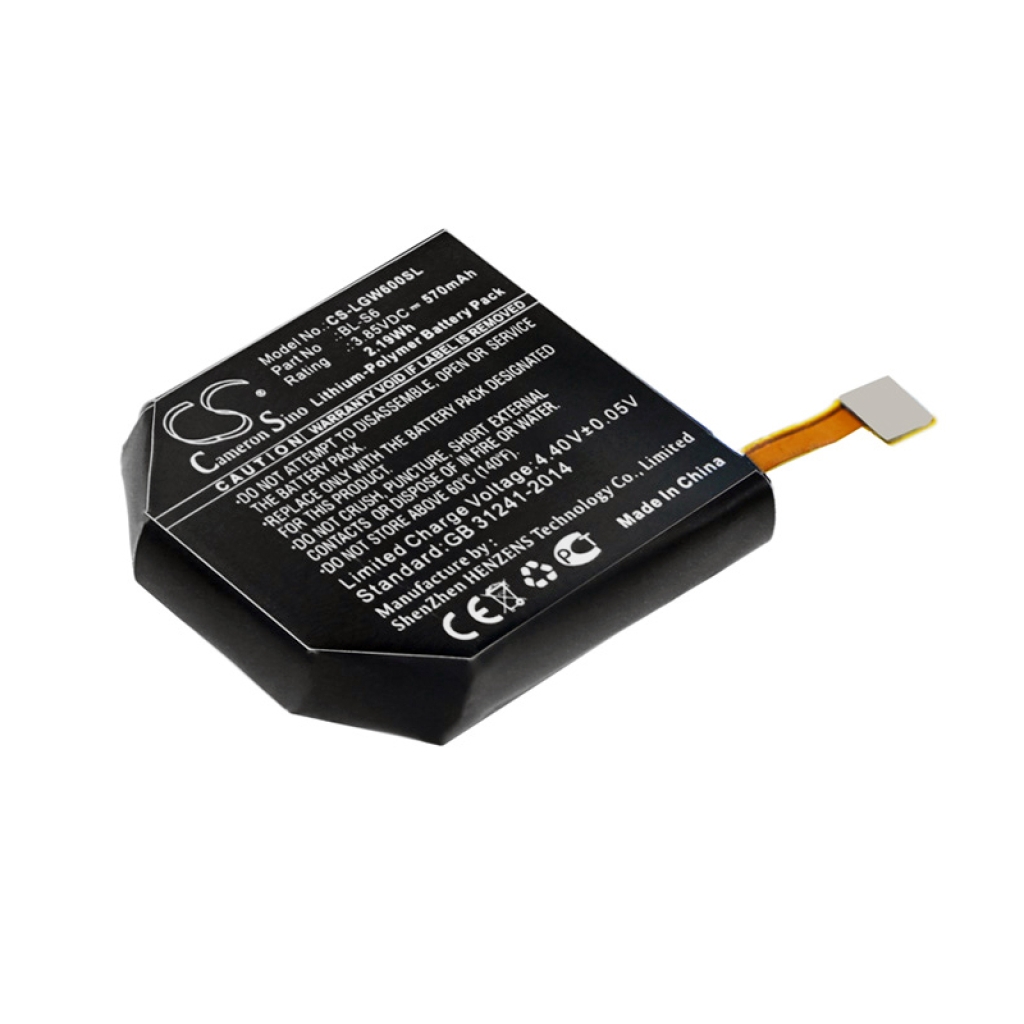 Smartwatch Battery Lg CS-LGW600SL