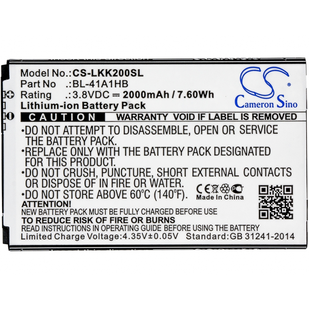 Mobile Phone Battery LG CS-LKK200SL