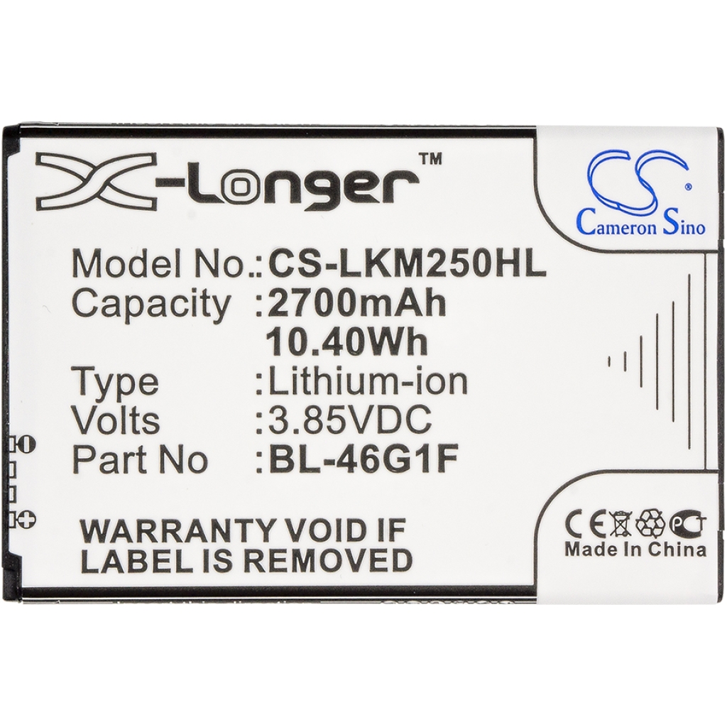 Mobile Phone Battery LG CS-LKM250HL