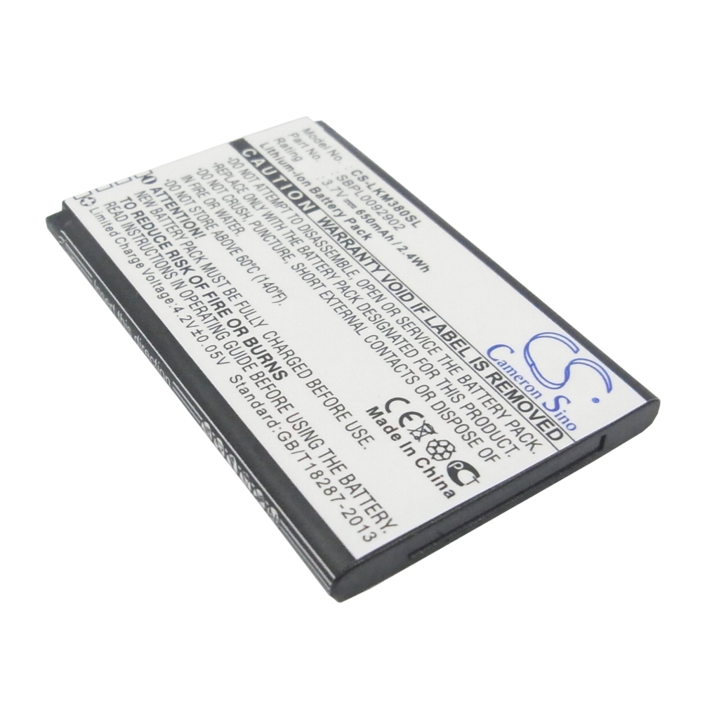 Mobile Phone Battery LG CS-LKM380SL