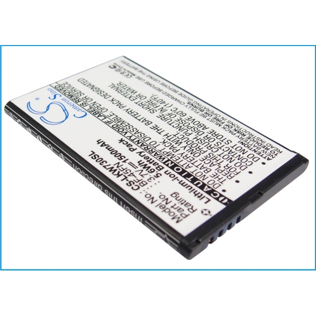 Mobile Phone Battery LG CS-LKW730SL