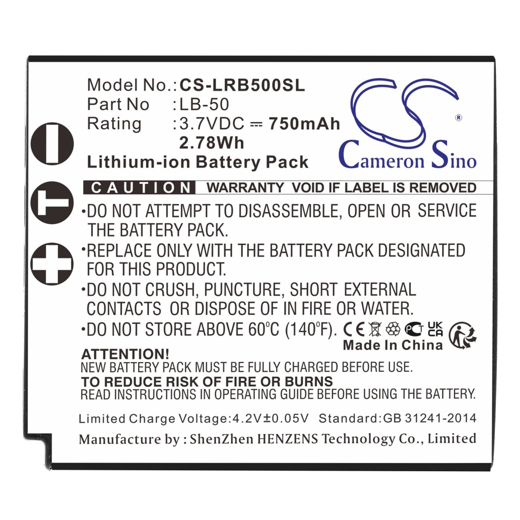Printer Battery Canon CS-LRB500SL