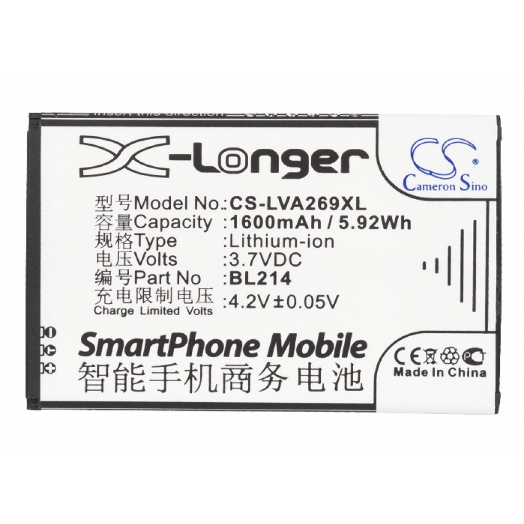 Mobile Phone Battery Lenovo CS-LVA269XL