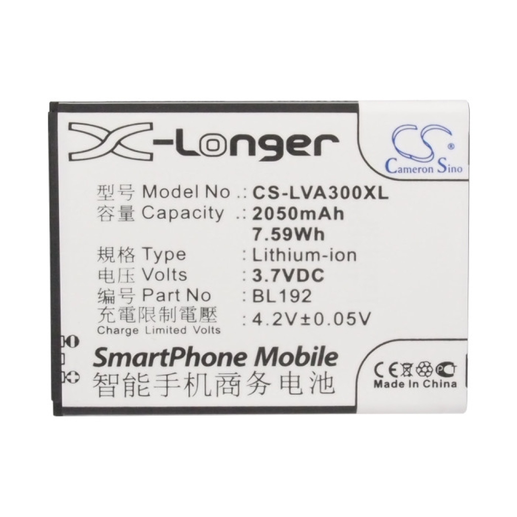 Mobile Phone Battery Lenovo CS-LVA300XL