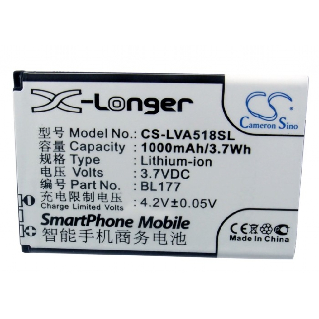 Mobile Phone Battery Lenovo CS-LVA518SL