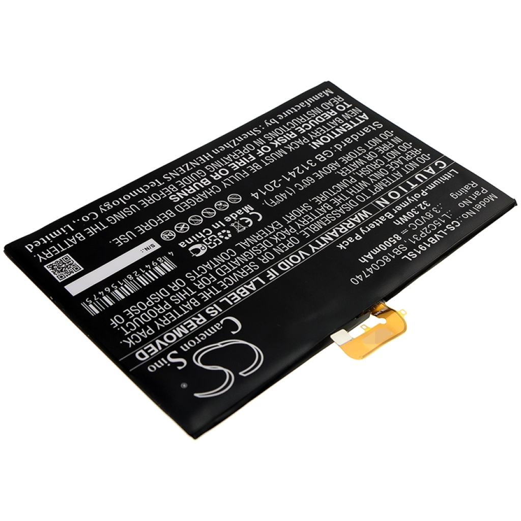 Tablet Battery Lenovo Yoga Book YB1-X91L(ZA160033) (CS-LVB191SL)