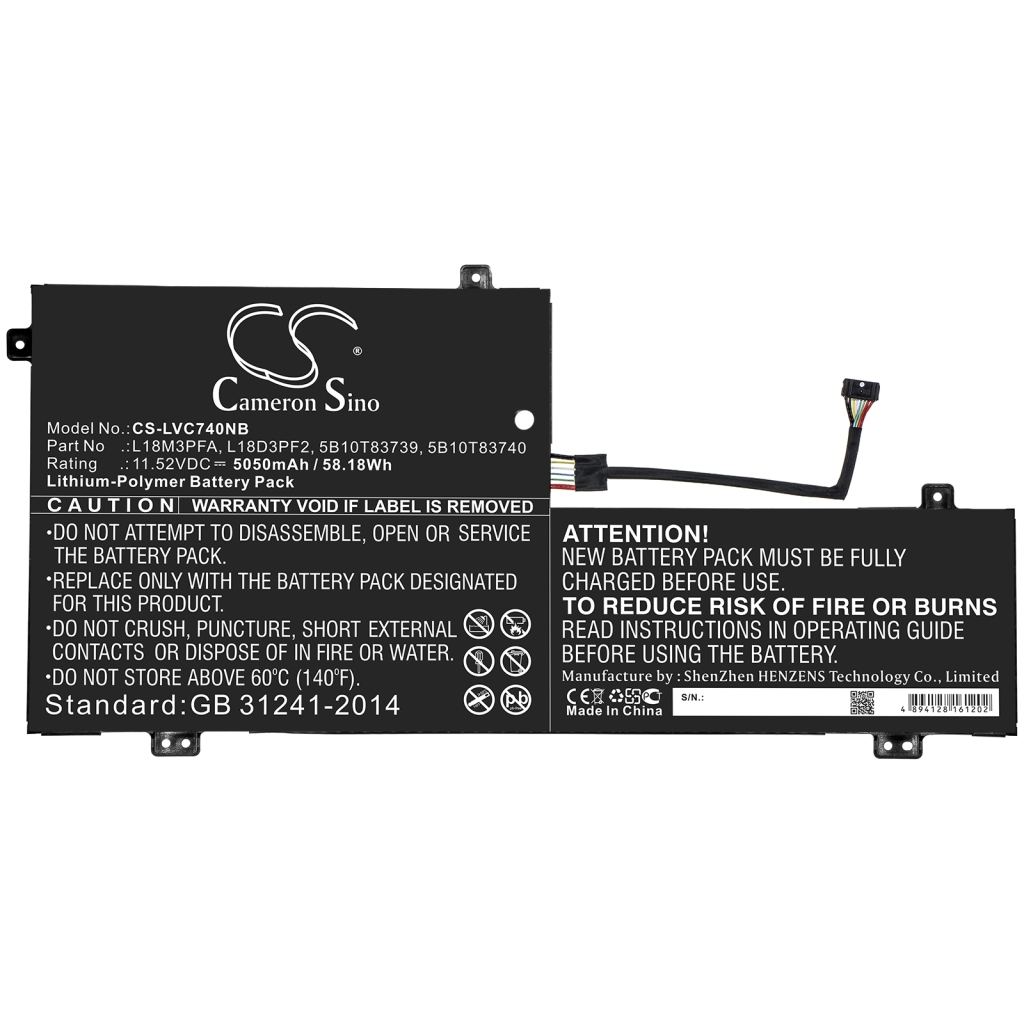 Notebook battery Lenovo CS-LVC740NB