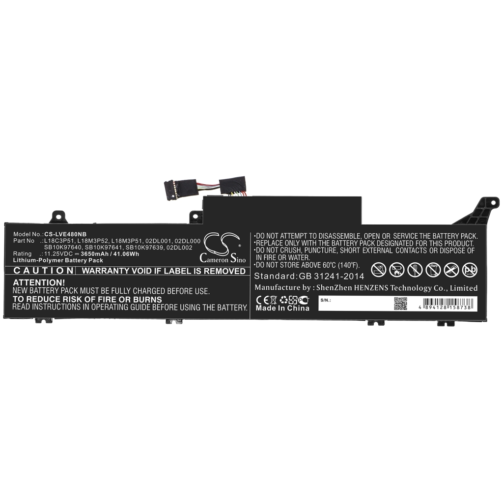 Notebook battery Lenovo CS-LVE480NB