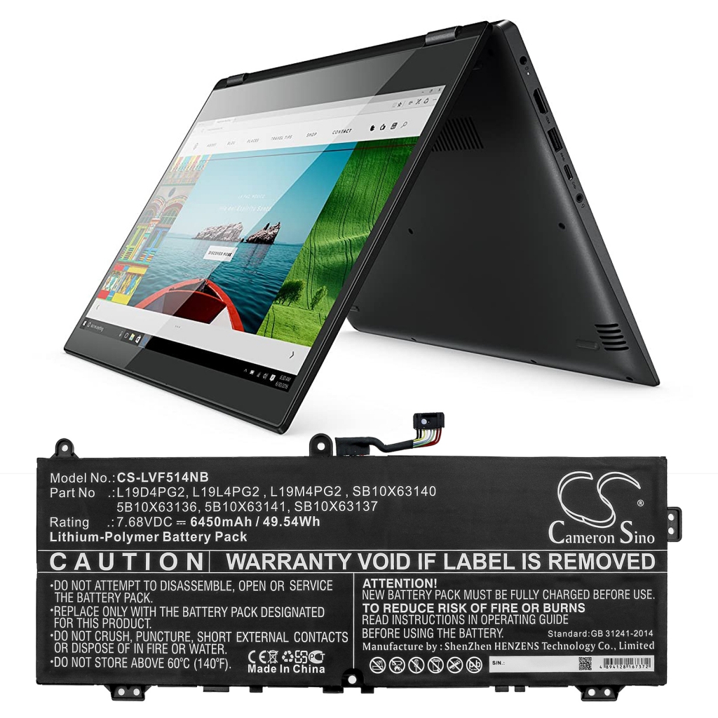 Laptop akkumulátorok Lenovo C13 Yoga Gen 1 Chromebook-20UYS02B00 (CS-LVF514NB)