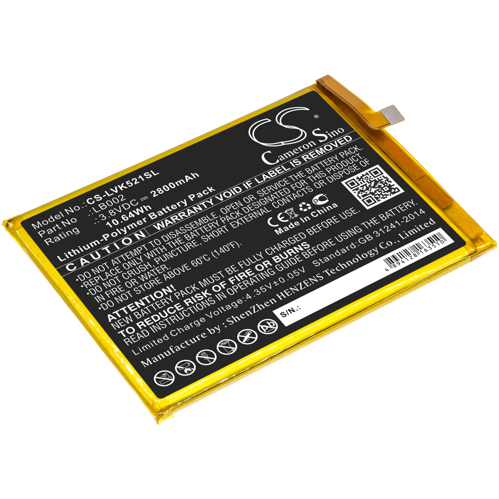 Mobile Phone Battery Lenovo CS-LVK521SL
