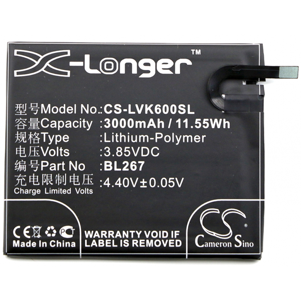 Mobile Phone Battery Lenovo CS-LVK600SL