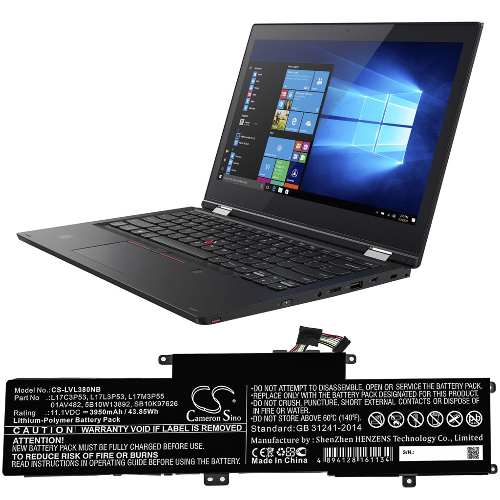 Laptop akkumulátorok Lenovo TP L380-20M6S4NW00 (CS-LVL380NB)