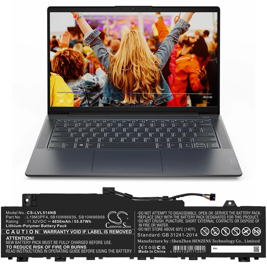 Laptop akkumulátorok Lenovo ideapad 5-14ARE05 81YM00B6AU