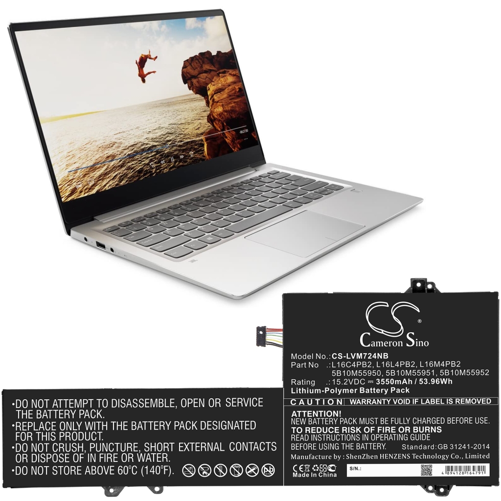 Laptop akkumulátorok Lenovo IdeaPad 720s-14IKB 81BD (CS-LVM724NB)