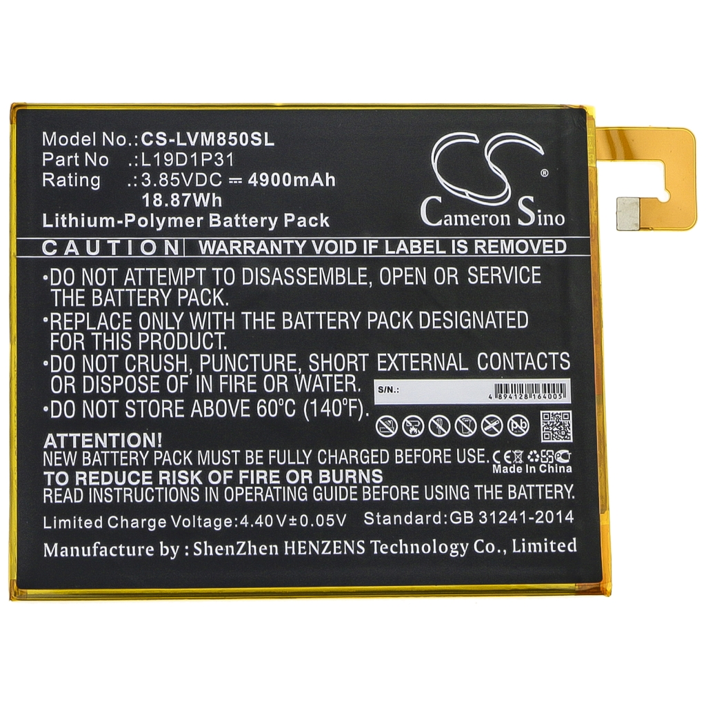 Tablet Battery Lenovo Tab M8 (CS-LVM850SL)