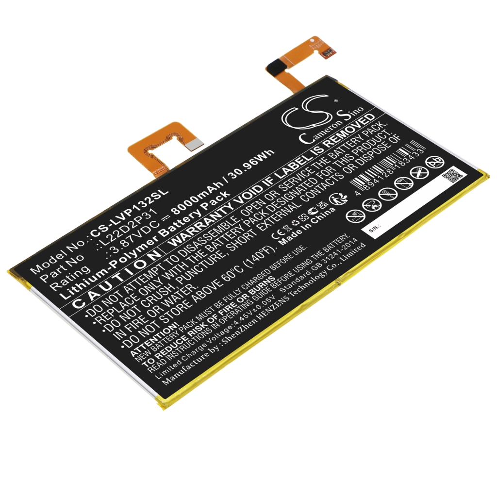 Tablet Battery Lenovo Tab P11 Pro (CS-LVP132SL)