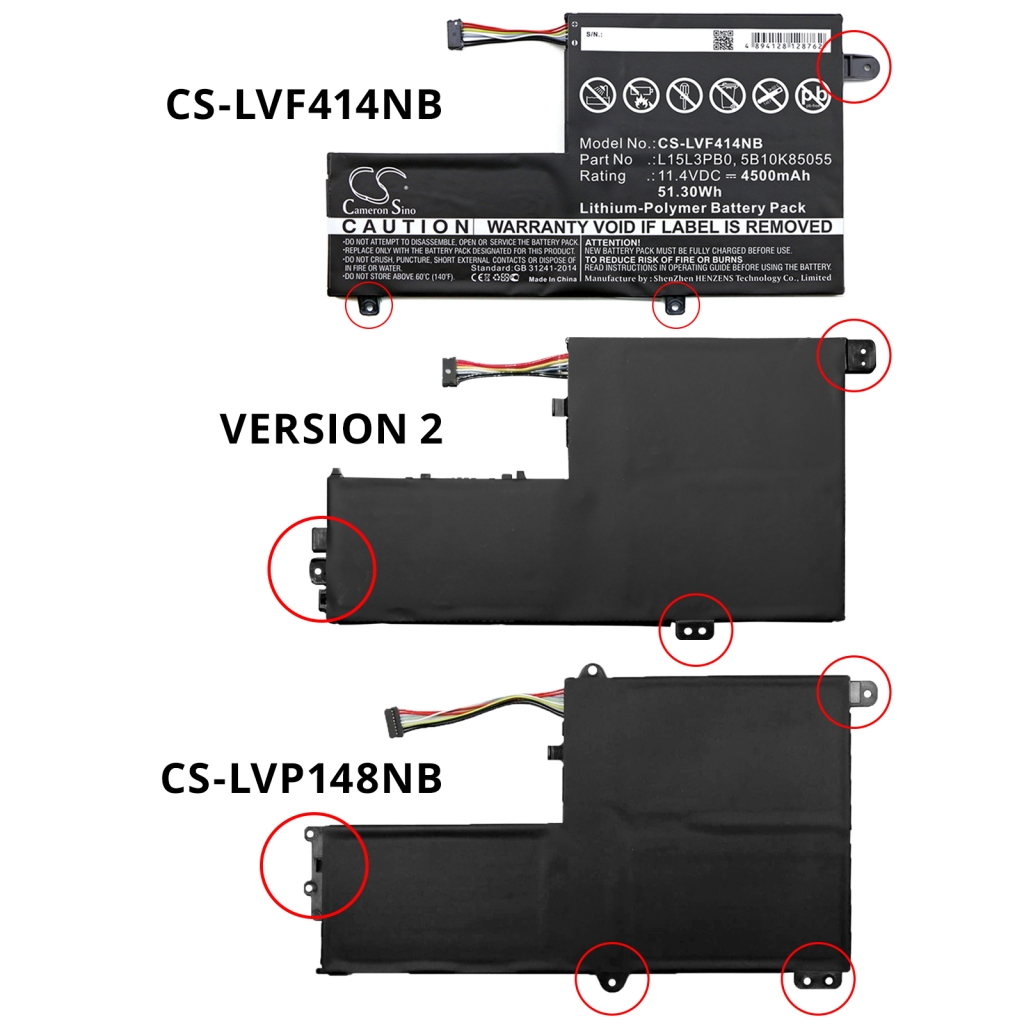 Laptop akkumulátorok Lenovo Flex 4-1570 (CS-LVP148NB)