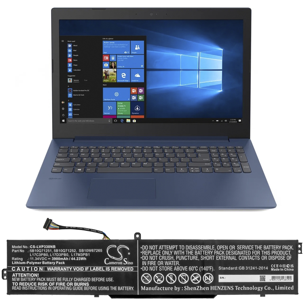 Laptop akkumulátorok Lenovo IdeaPad 330-17ICH(81FL004NGE) (CS-LVP330NB)