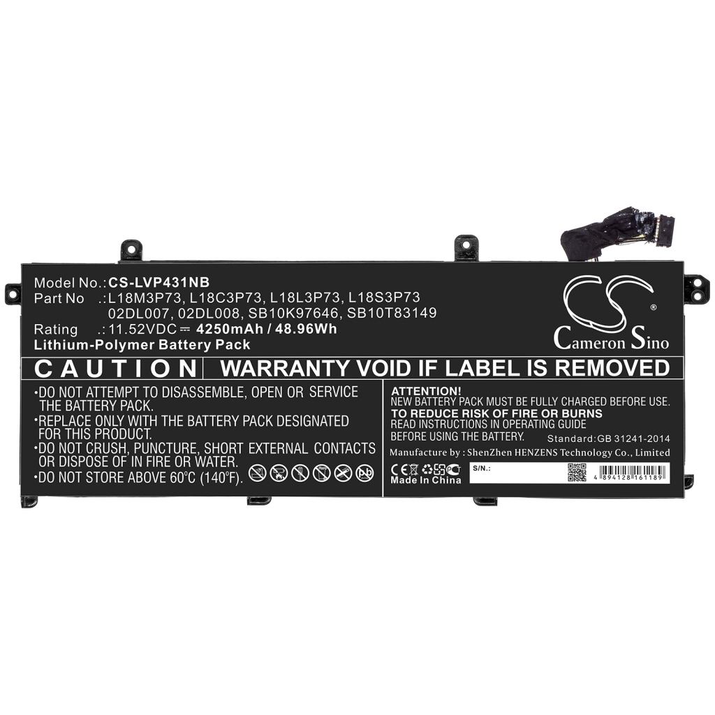 Laptop akkumulátorok Lenovo ThinkPad T490 20N2A003CD (CS-LVP431NB)