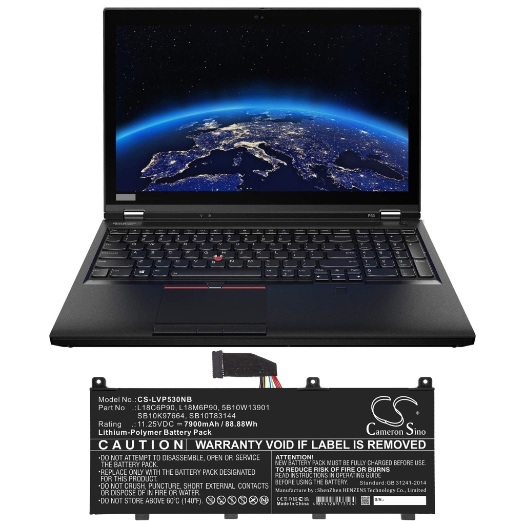 Laptop akkumulátorok Lenovo Thinkpad P53-20QQA0NPJP (CS-LVP530NB)