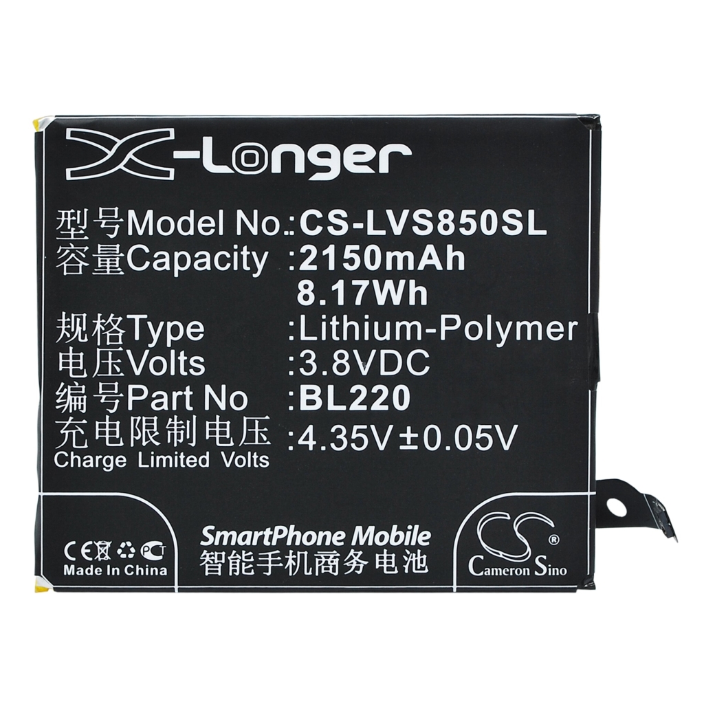 Mobile Phone Battery Lenovo S850 (CS-LVS850SL)