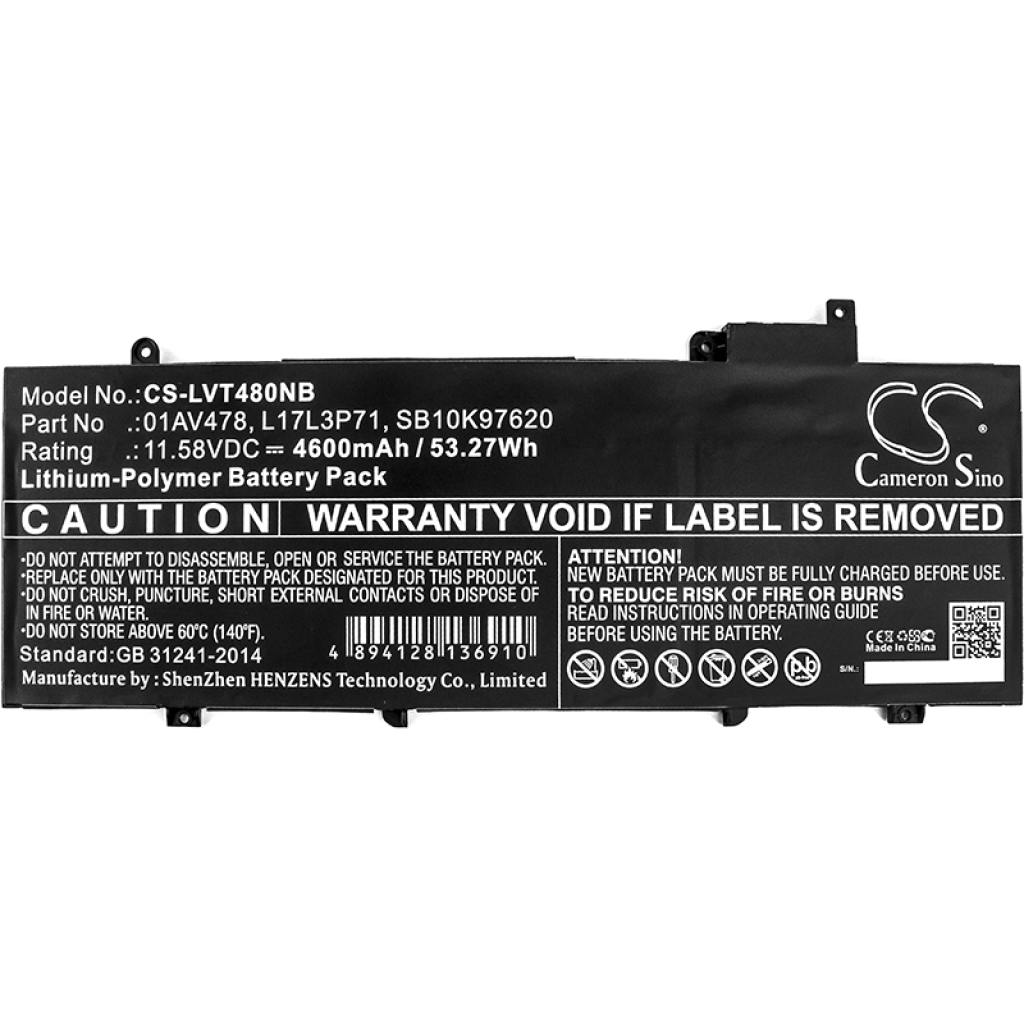 Notebook battery Lenovo CS-LVT480NB