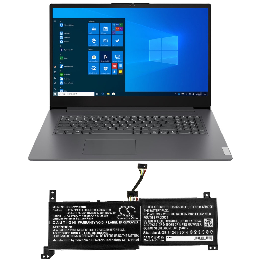 Laptop akkumulátorok Lenovo V17 G2-ITL(82NX00DFGE) (CS-LVV152NB)