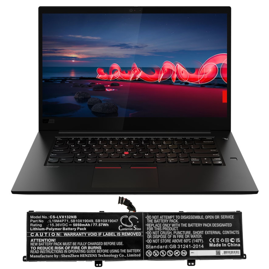 Laptop akkumulátorok Lenovo ThinkPad X1 Extreme Gen 3 20TK000QMH (CS-LVX132NB)