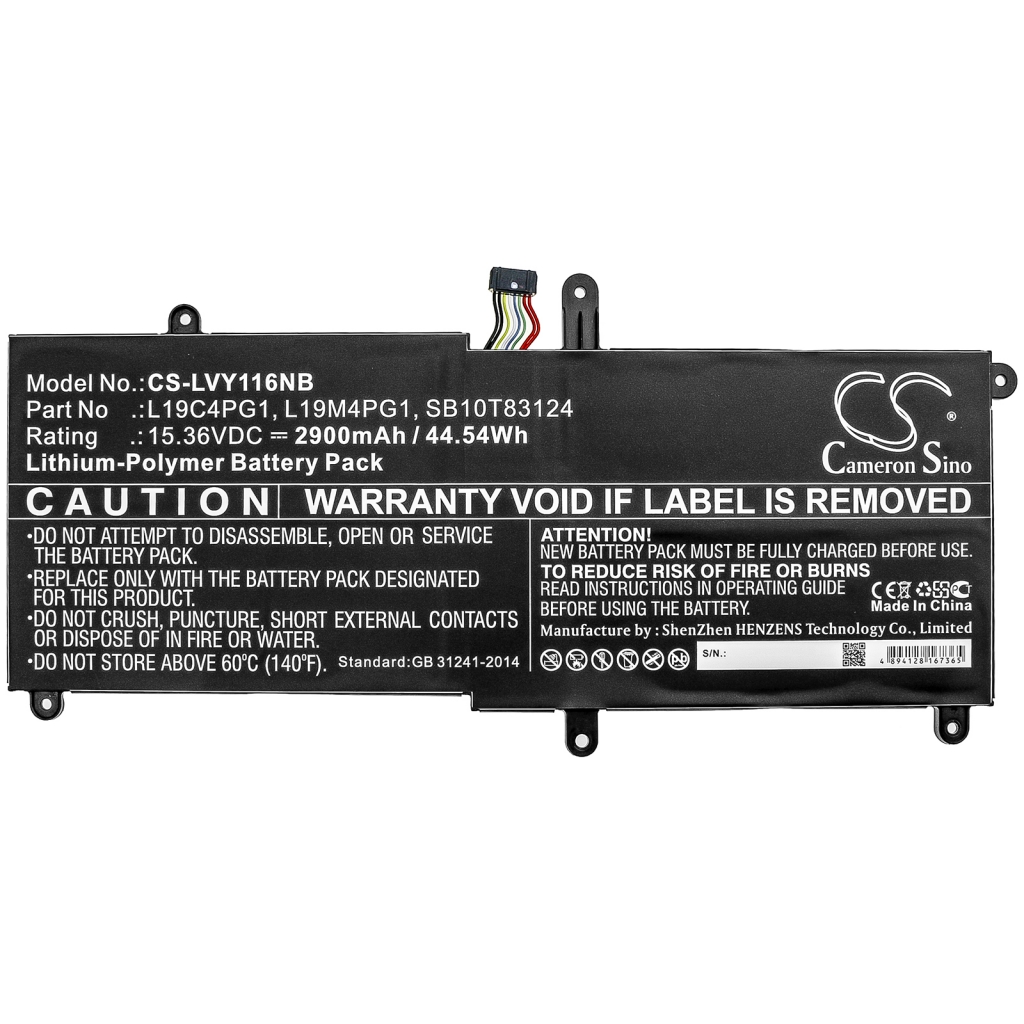 Notebook battery Lenovo 11e Yoga Gen 6 20SES0N500 (CS-LVY116NB)