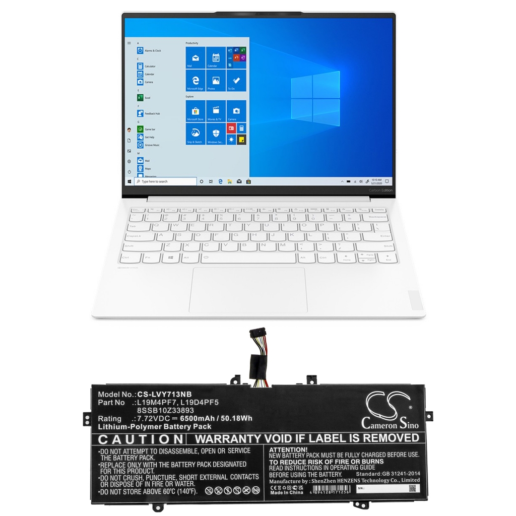 Laptop akkumulátorok Lenovo Yoga Slim 7-13ITL05(82CU002JGE) (CS-LVY713NB)