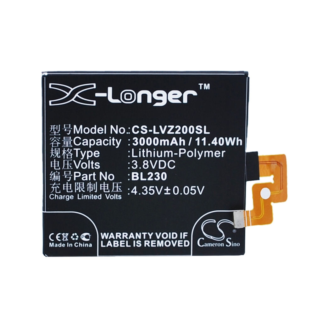 Mobile Phone Battery Lenovo CS-LVZ200SL